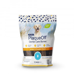PLAQUEOFF DOG DENTAL BONES CHICKEN papildbarība suņiem 482g